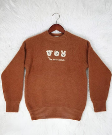 Kids Rabbit Wool Sweater – Warm & Soft Winter Wear